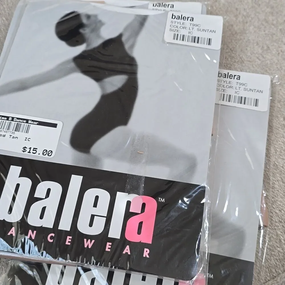 BALERA Dancewear Footed Ballet Tights LT Suntan